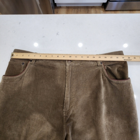 Vintage Orvis Pants Mens 42x31 (Fits 38x31) Brown Corduroy Signature Collection - Picture 9 of 13